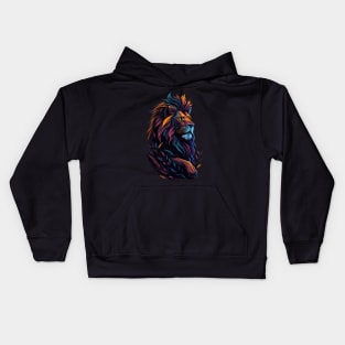 King lion lovers Kids Hoodie